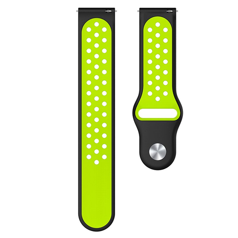 Correa Universal 22mm Amazfit GTR / Stratos / Huawei / Samsung / COOL Goma Negro-Verde