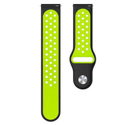 Correa Universal 22mm Amazfit GTR / Stratos / Huawei / Samsung / COOL Goma Negro-Verde