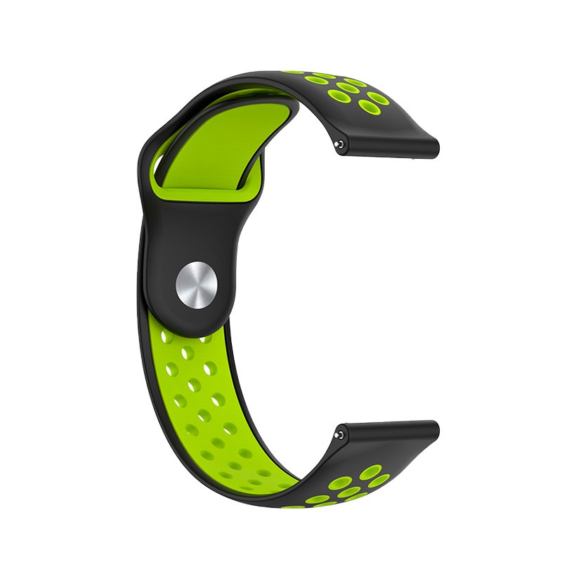 Correa Universal 22mm Amazfit GTR / Stratos / Huawei / Samsung / COOL Goma Negro-Verde