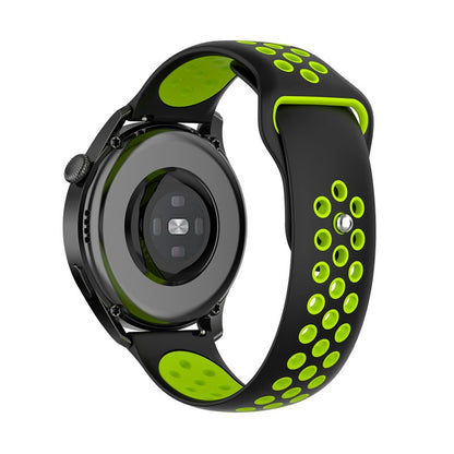 Correa Universal 22mm Amazfit GTR / Stratos / Huawei / Samsung / COOL Goma Negro-Verde