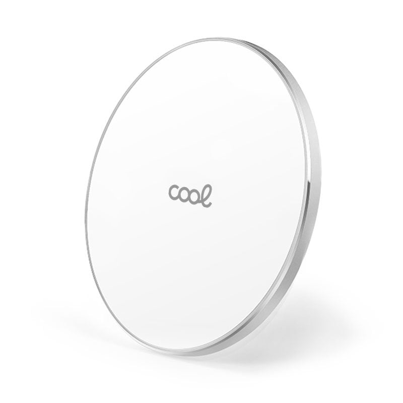 Dock Base Cargador Smartphones Inalámbrico Qi Universal COOL (Carga Rápida) Blanco