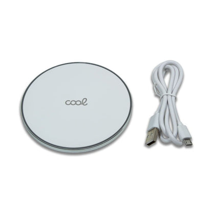 Dock Base Cargador Smartphones Inalámbrico Qi Universal COOL (Carga Rápida) Blanco