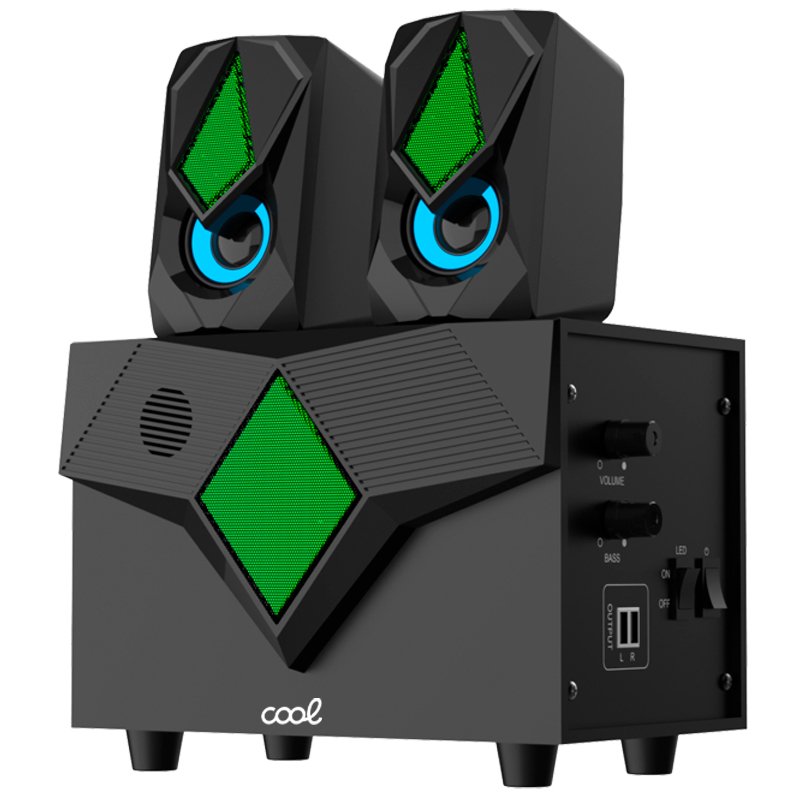 Equipo Audio para PC COOL Gaming LED USB 15W