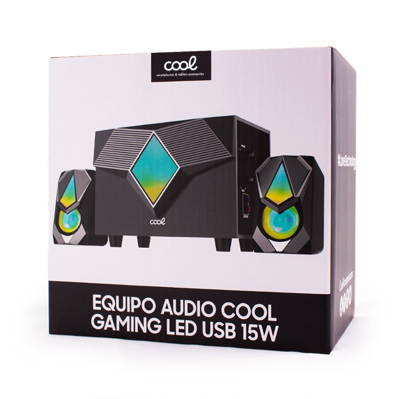 Equipo Audio para PC COOL Gaming LED USB 15W