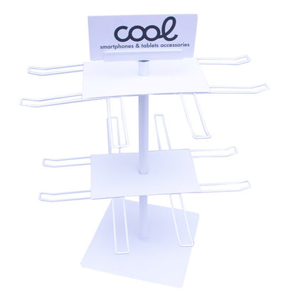 Expositor COOL Accesorios Metalico Giratorio Sobremesa (Blanco)