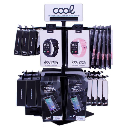 Expositor COOL Accesorios Metalico Giratorio Sobremesa (Negro)