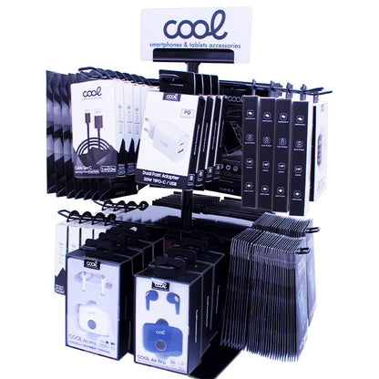 Expositor COOL Accesorios Metalico Giratorio Sobremesa (Negro)