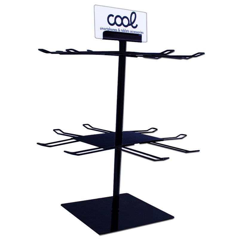 Expositor COOL Accesorios Metalico Giratorio Sobremesa (Negro)