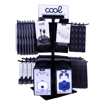 Expositor COOL Accesorios Metalico Giratorio Sobremesa (Negro)