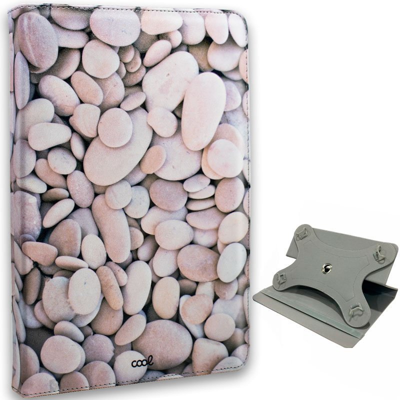 Funda COOL Ebook Tablet Universal 9.7 - 11 Pulgadas Dibujos Piedras (Cuadrada)