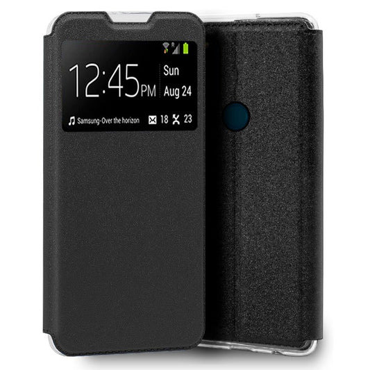 Funda COOL Flip Cover para Alcatel 3X 4CAM Liso Negro