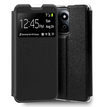 Funda COOL Flip Cover para Honor 200 Smart 5G Liso Negro