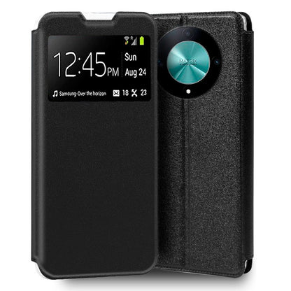 Funda COOL Flip Cover para Honor Magic 6 Lite 5G Liso Negro