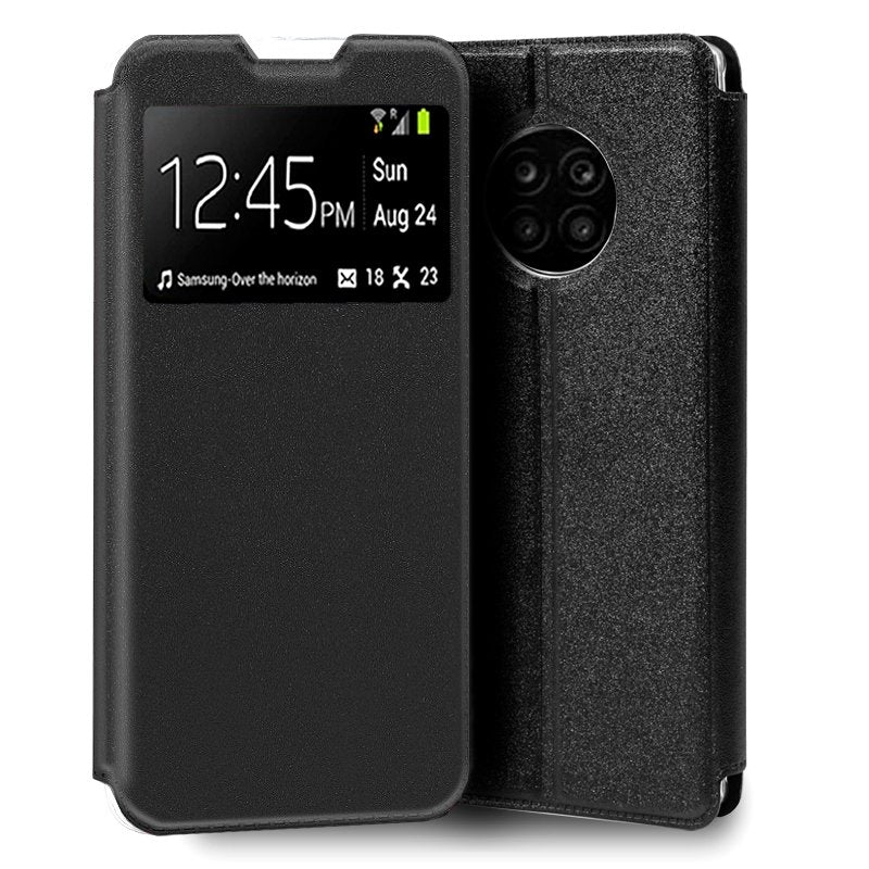 Funda COOL Flip Cover para Huawei Honor 50 Lite / Nova 8i Liso Negro