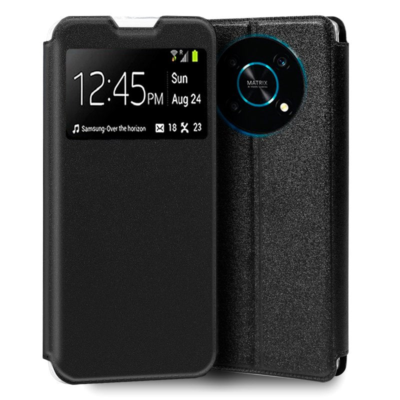 Funda COOL Flip Cover para Huawei Honor Magic 4 Lite Liso Negro