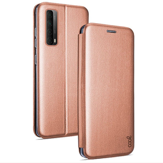 Funda COOL Flip Cover para Huawei P Smart 2021 Elegance Rose Gold