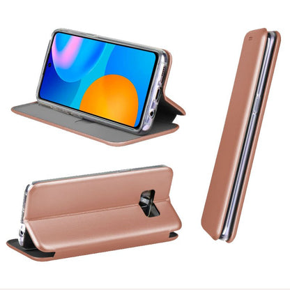 Funda COOL Flip Cover para Huawei P Smart 2021 Elegance Rose Gold