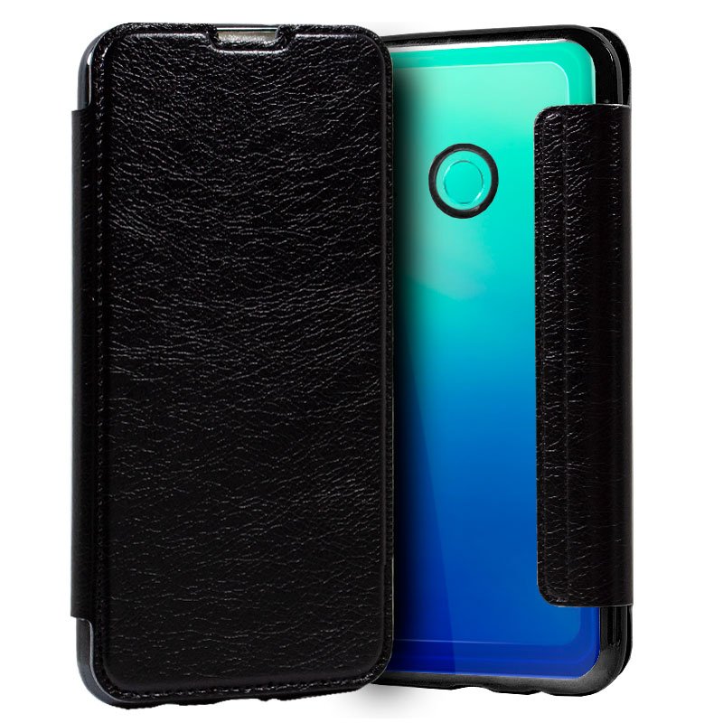 Funda COOL Flip Cover para Huawei P40 Lite E Leather Negro