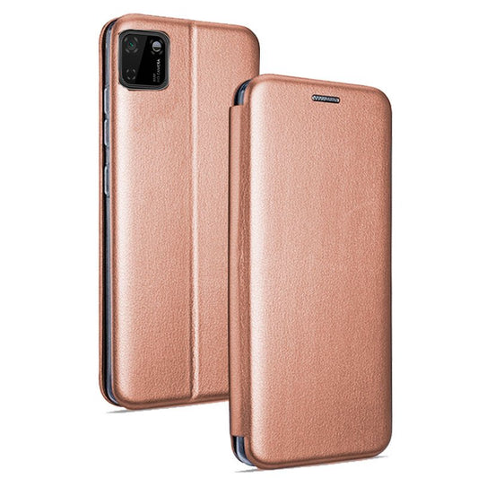 Funda COOL Flip Cover para Huawei Y5p Elegance Rose Gold