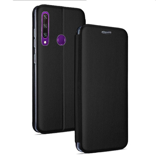 Funda COOL Flip Cover para Huawei Y6p Elegance Negro