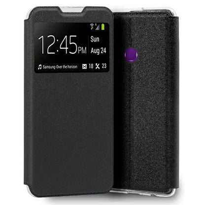 Funda COOL Flip Cover para Huawei Y6p Liso Negro