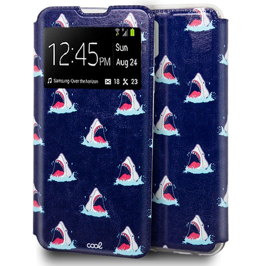 Funda COOL Flip Cover para iPhone 12 / 12 Pro Dibujos Tiburón