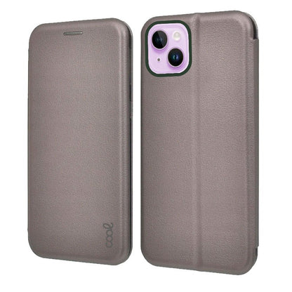 Funda COOL Flip Cover para iPhone 14 Elegance Plata