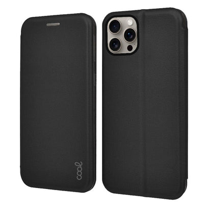 Funda COOL Flip Cover para iPhone 15 Pro Max Elegance Negro