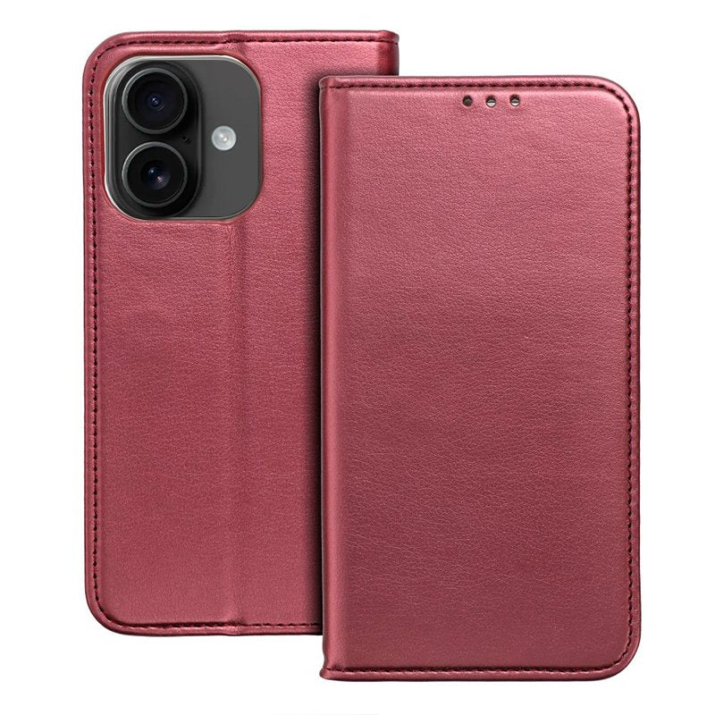 Funda COOL Flip Cover para iPhone 16 Liso Burgundy