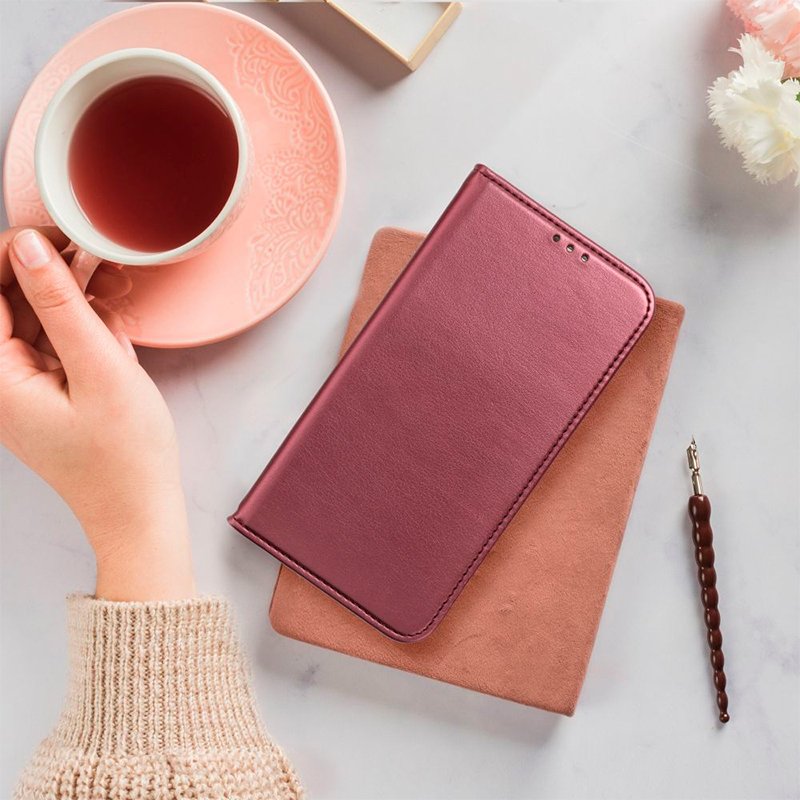 Funda COOL Flip Cover para iPhone 16 Plus Liso Burgundy