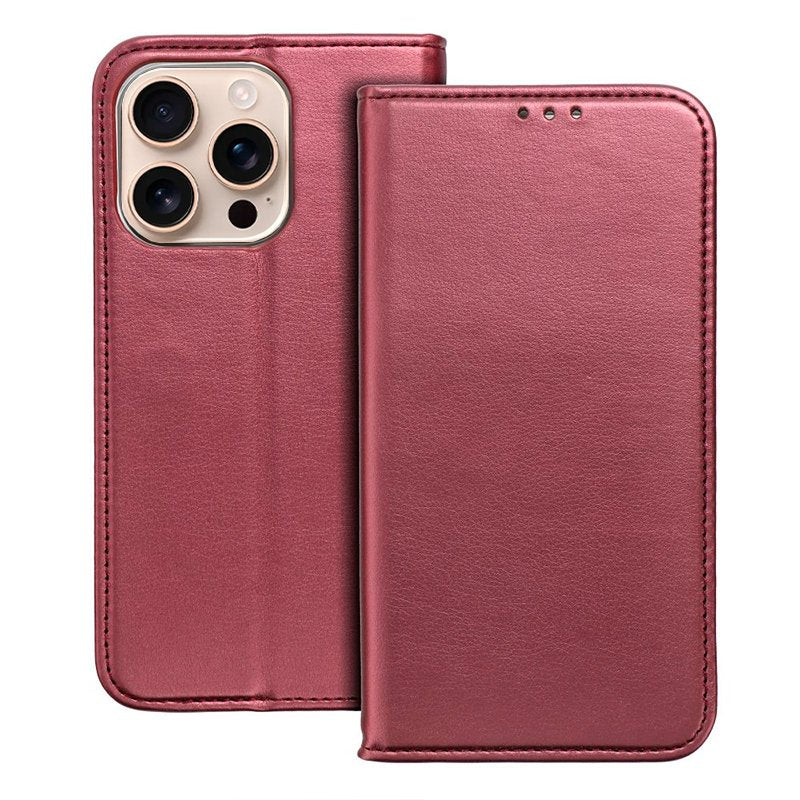 Funda COOL Flip Cover para iPhone 16 Pro Max Liso Burgundy