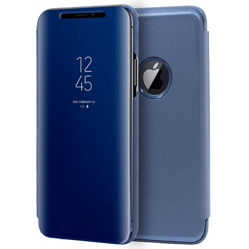 Funda COOL Flip Cover para iPhone XS Max Clear View Azul