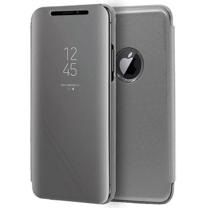 Funda COOL Flip Cover para iPhone XS Max Clear View Plata