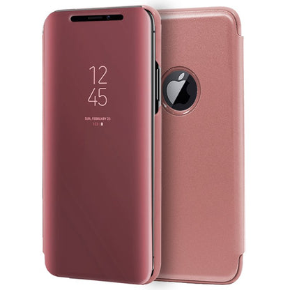 Funda COOL Flip Cover para iPhone XS Max Clear View Rosa