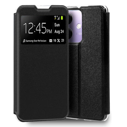 Funda COOL Flip Cover para Oppo A40 / A40m Liso Negro