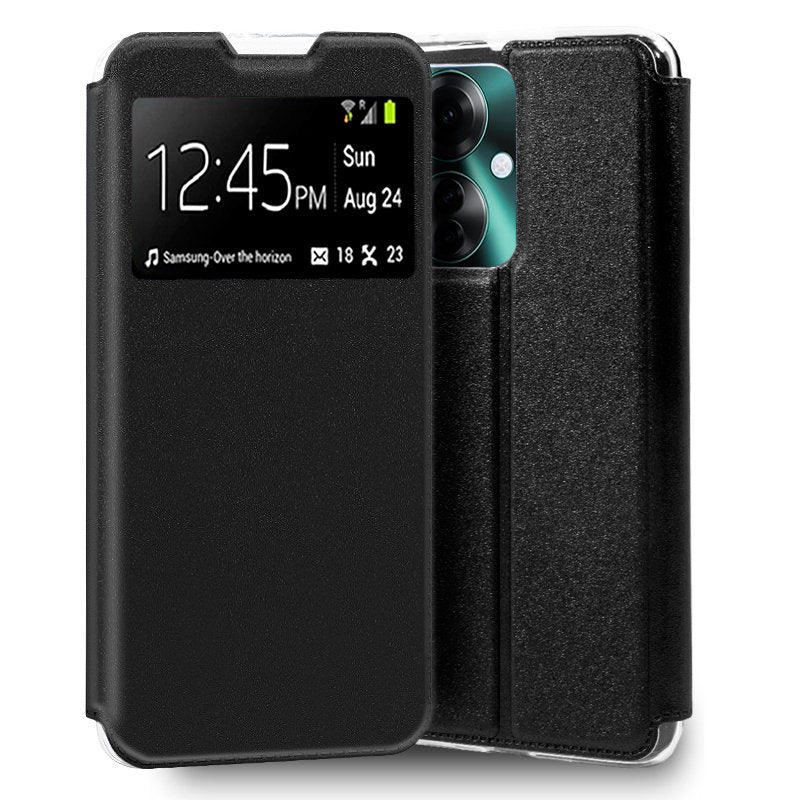 Funda COOL Flip Cover para Oppo Reno 11F 5G Liso Negro