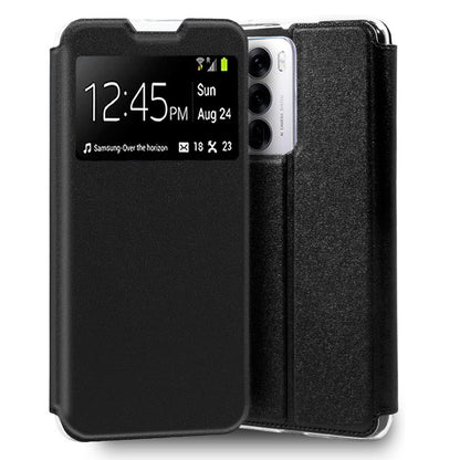 Funda COOL Flip Cover para Oppo Reno 12 5G Liso Negro