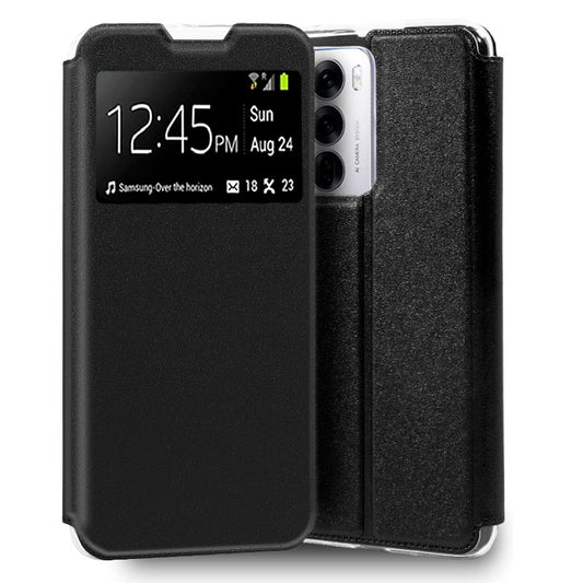 Funda COOL Flip Cover para Oppo Reno 12 5G Liso Negro