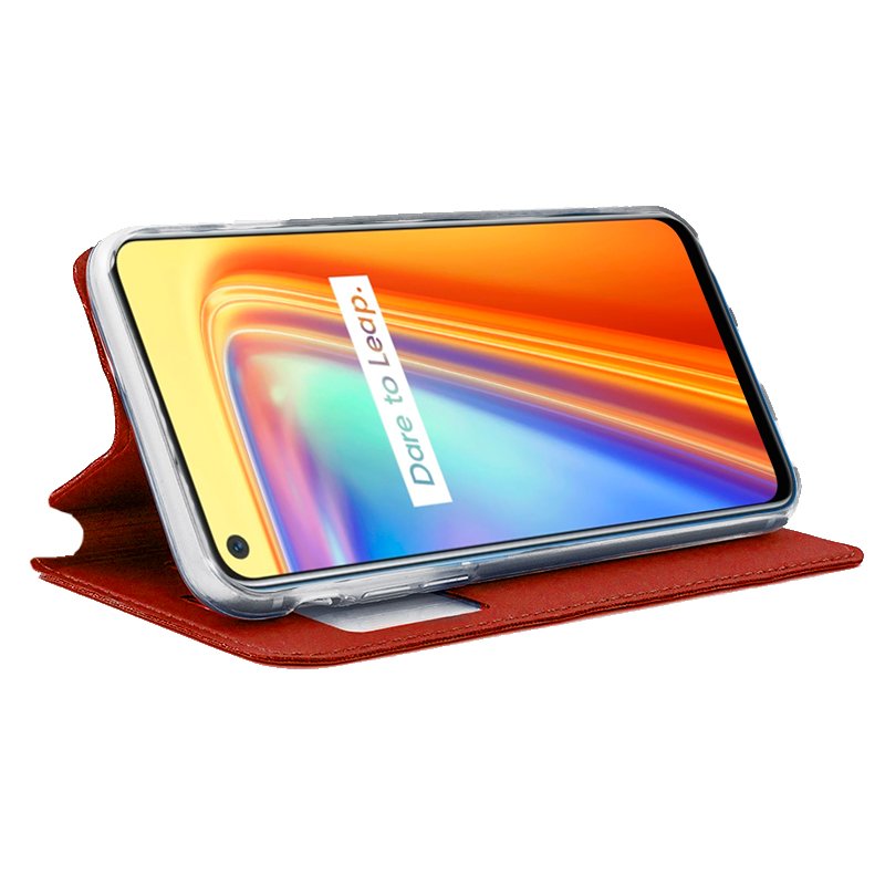 Funda COOL Flip Cover para Realme 7 Liso Rojo