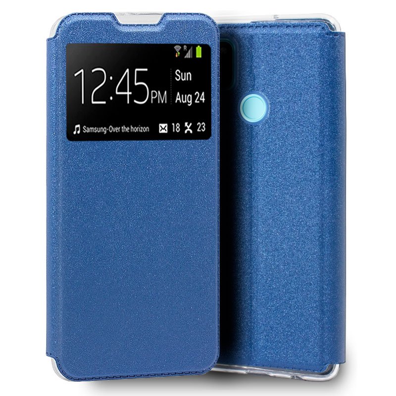 Funda COOL Flip Cover para Realme C21Y / C25Y Liso Azul