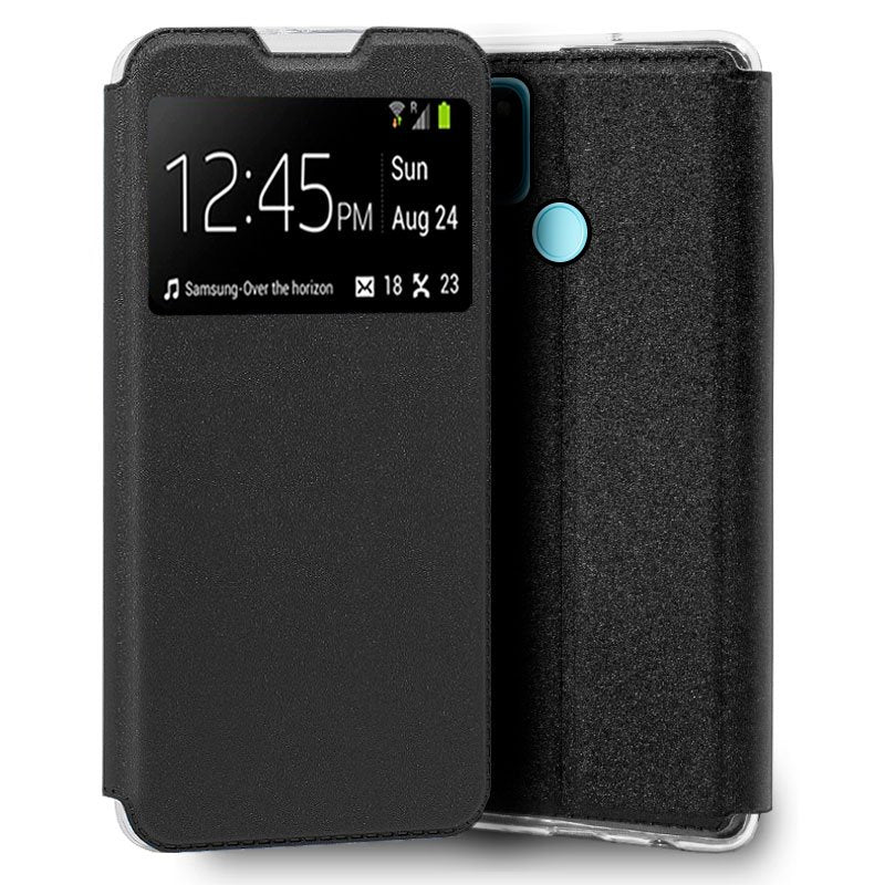 Funda COOL Flip Cover para Realme C21Y / C25Y Liso Negro