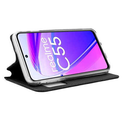 Funda COOL Flip Cover para Realme C55 Liso Negro