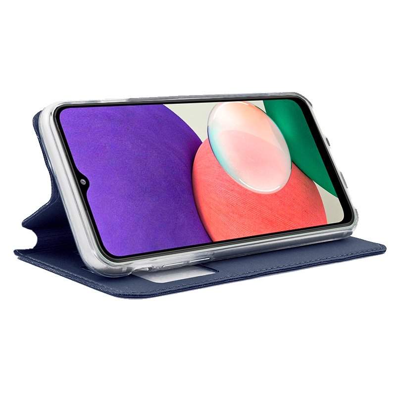 Funda COOL Flip Cover para Samsung A226 Galaxy A22 5G Liso Azul