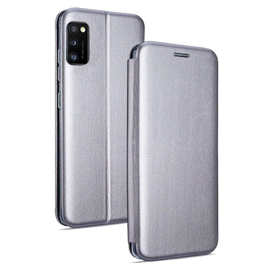 Funda COOL Flip Cover para Samsung A415 Galaxy A41 Elegance Plata