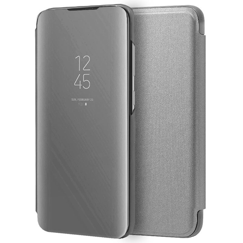 Funda COOL Flip Cover para Samsung A705 Galaxy A70 Clear View Plata