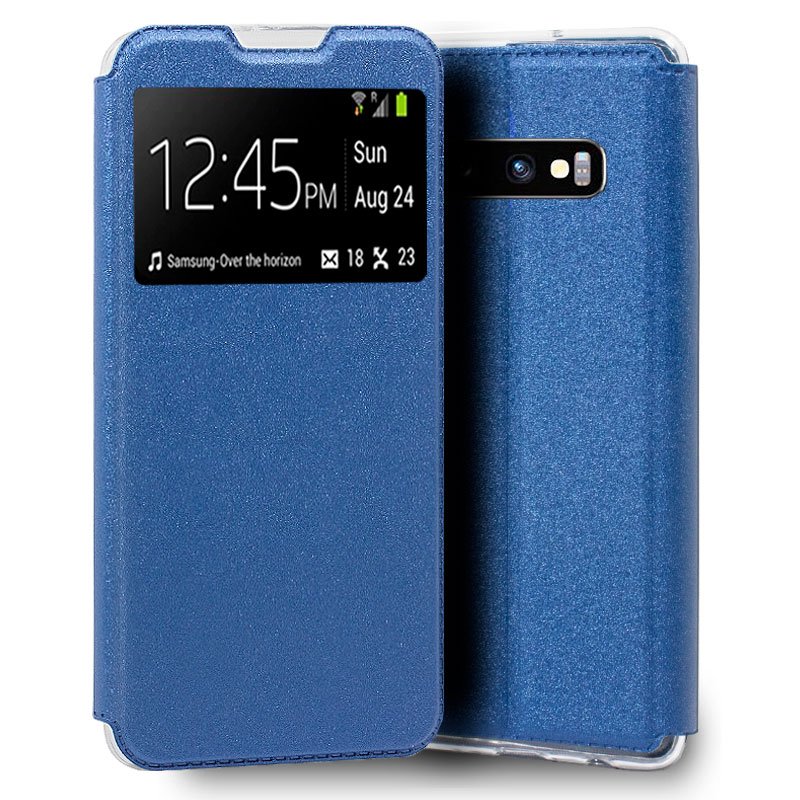 Funda COOL Flip Cover para Samsung G973 Galaxy S10 Liso Azul