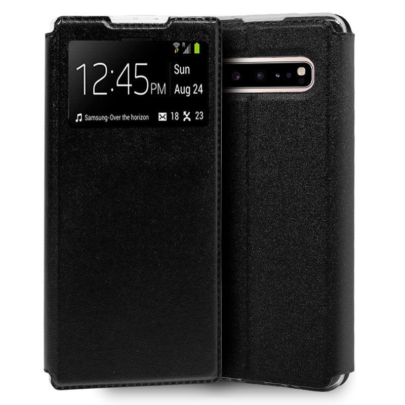 Funda COOL Flip Cover para Samsung G977 Galaxy S10 5G Liso Negro