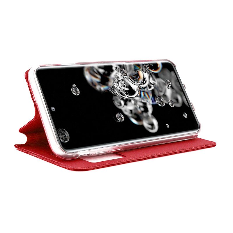 Funda COOL Flip Cover para Samsung G988 Galaxy S20 Ultra 5G Liso Rojo