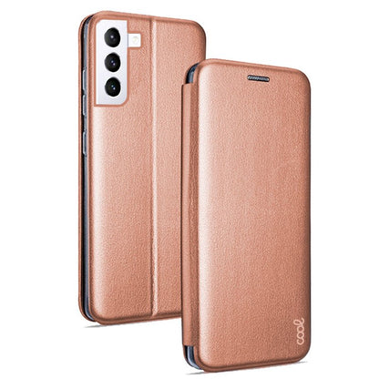 Funda COOL Flip Cover para Samsung G990 Galaxy S21 Elegance Rose Gold