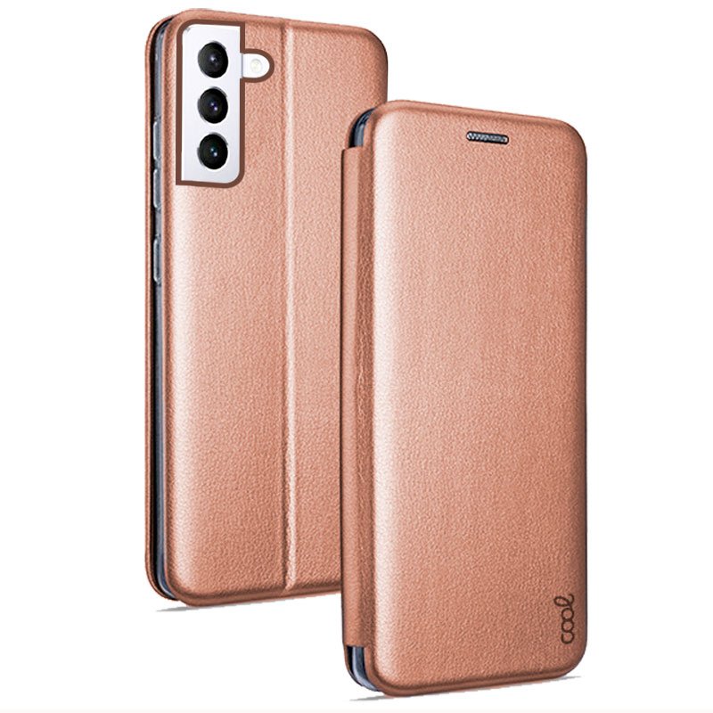 Funda COOL Flip Cover para Samsung G996 Galaxy S21 Plus Elegance Rose Gold